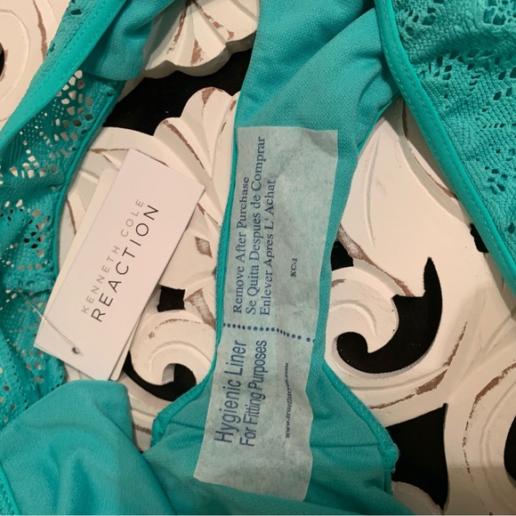 Kenneth Cole Reaction Band Aqua Green Seafoam Green Bikini Bottoms Size XL NWT - Picture 8 of 9